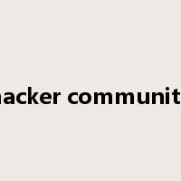 hacker community是什么意思
