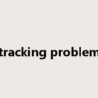 tracking problem是什么意思