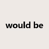 would be是什么意思
