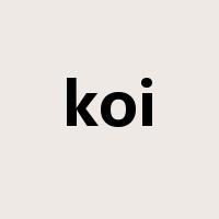 koi是什么意思