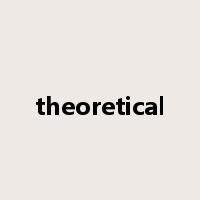 theoretical是什么意思