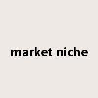 market niche是什么意思