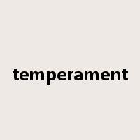 temperament是什么意思