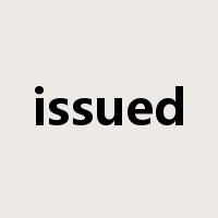 issued是什么意思
