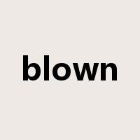 blown是什么意思