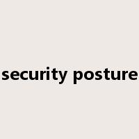 security posture是什么意思