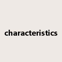 characteristics是什么意思