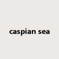 caspian sea是什么意思