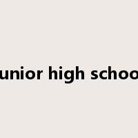 junior high school是什么意思