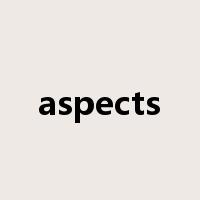 aspects是什么意思