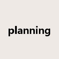 planning是什么意思