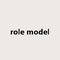 role model是什么意思
