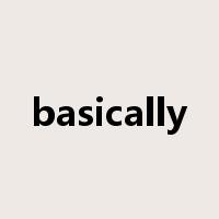 basically是什么意思