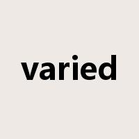 varied是什么意思