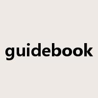 guidebook是什么意思