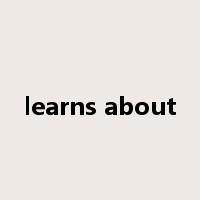 learns about是什么意思