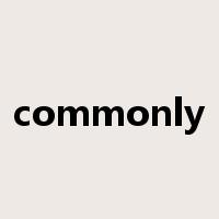 commonly是什么意思