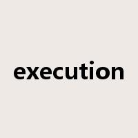 execution是什么意思