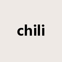 chili是什么意思