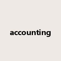 accounting是什么意思