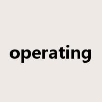operating是什么意思