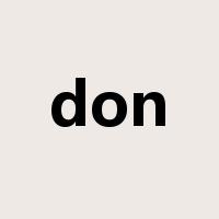 don是什么意思