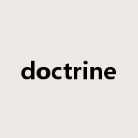 doctrine是什么意思