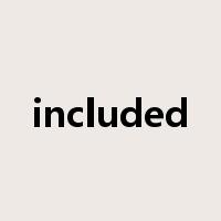 included是什么意思