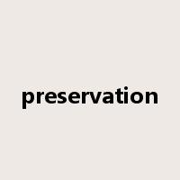 preservation是什么意思