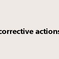 corrective actions是什么意思