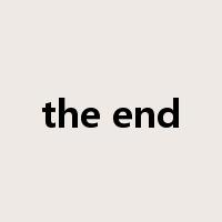 the end是什么意思