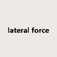lateral force是什么意思