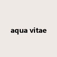 aqua vitae是什么意思