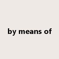 by means of是什么意思