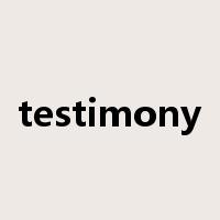 testimony是什么意思
