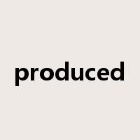 produced是什么意思