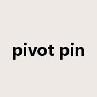 pivot pin是什么意思