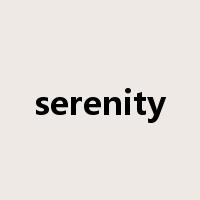 serenity是什么意思