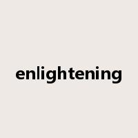 enlightening是什么意思
