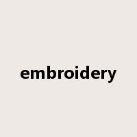 embroidery是什么意思