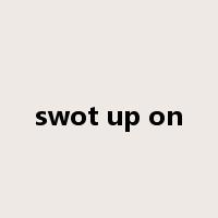 swot up on是什么意思
