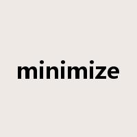 minimize是什么意思