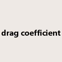 drag coefficient是什么意思