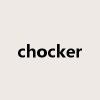chocker是什么意思