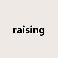 raising是什么意思