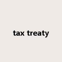 tax treaty是什么意思