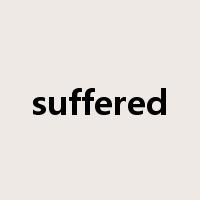 suffered是什么意思
