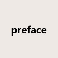 preface是什么意思
