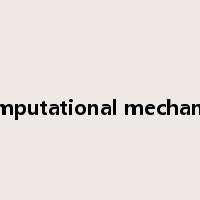 computational mechanics是什么意思