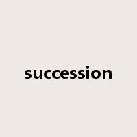 succession是什么意思